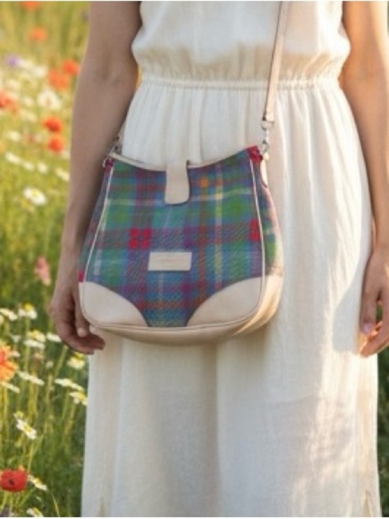 Dooney & Bourke Handbags - Dooney & Bourke Vintage Blue Picnic Tattersall Crossbody Bag
